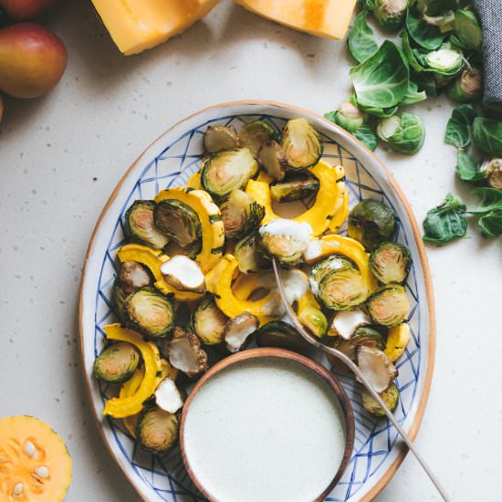 Fall Roasted Veg + Creamy Balsamic