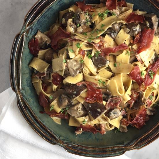 Mushroom Pappardelle