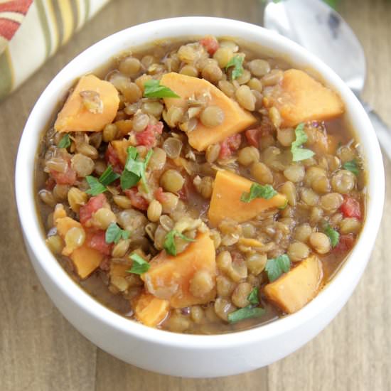 Lentil Sweet Potato Stew