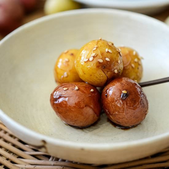 Baby Potatoes in Sweet Soy Sauce