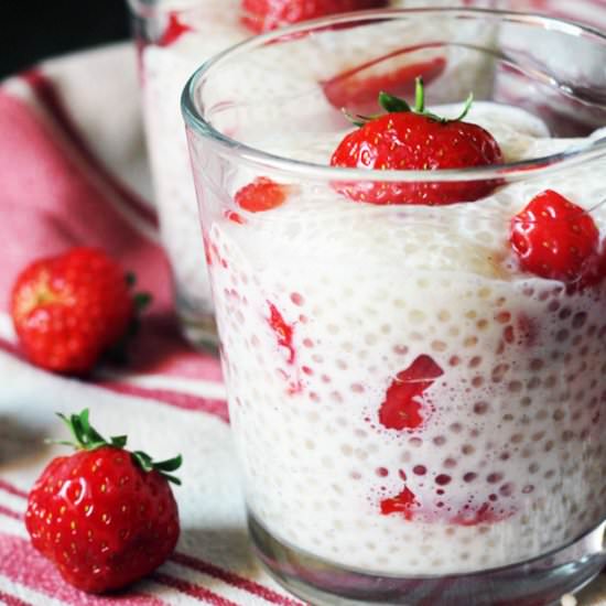 Strawberry Tapioca Pudding