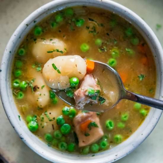Chicken and Gnocchi Dumpling Soup