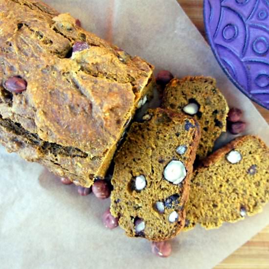 Hazelnut Pumpkin Bread + Roasted Garlic