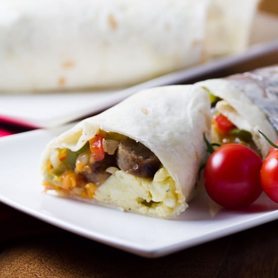 Freezer Breakfast Burritos