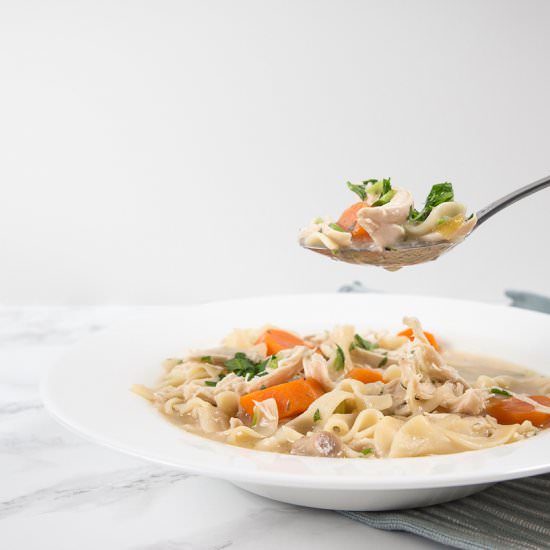 Pressure Cooker Chicken Noodle Soup