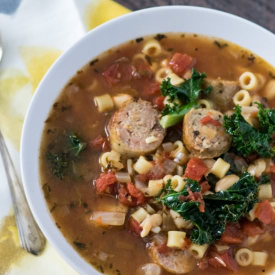 Tuscan White Bean Soup with Sausage