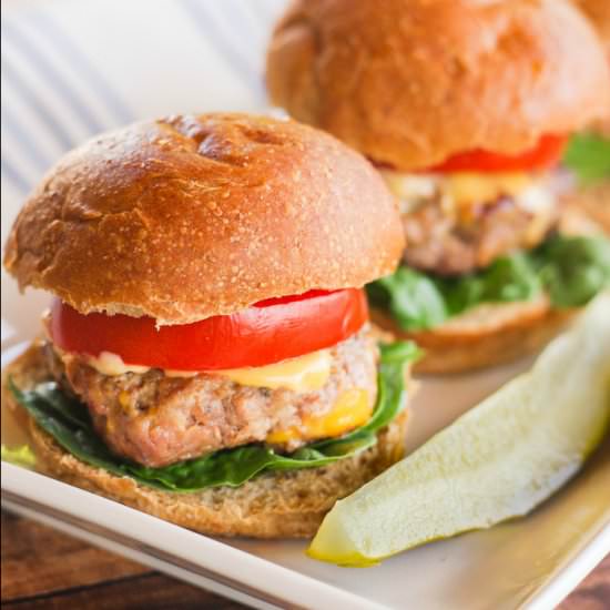 Halftime Sliders with Bacon & Chedder