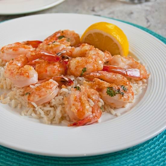 Parmesan Shrimp with Garlic Butter