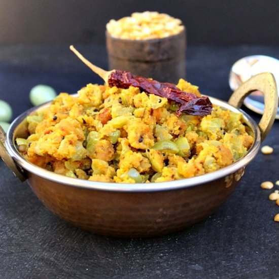 Green Tomato Lentil Curry