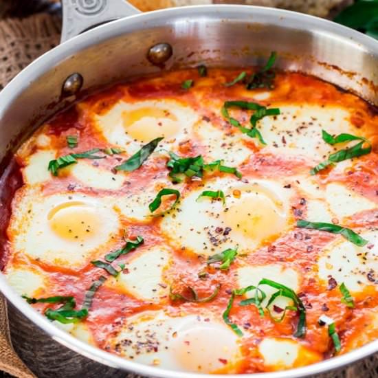 Eggs in Cheesy Purgatory