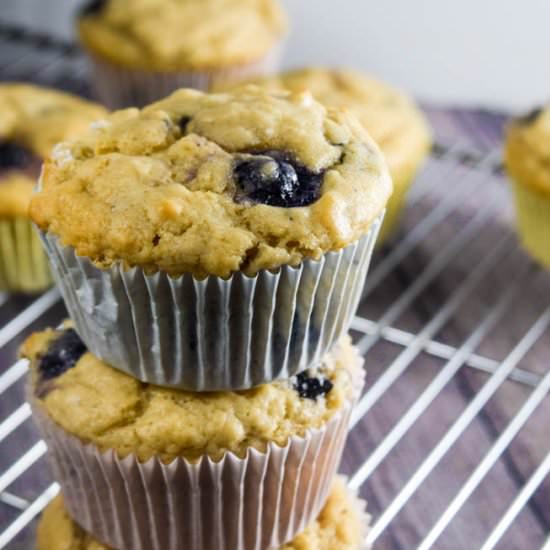 Vegan Lemon Blueberry Muffins