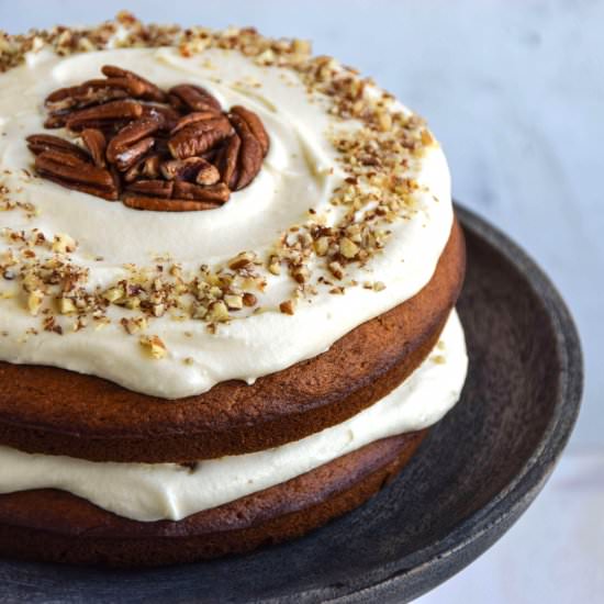 Pumpkin Layer Cake with Maple Cream