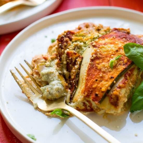 8-ingredient Zucchini Lasagna