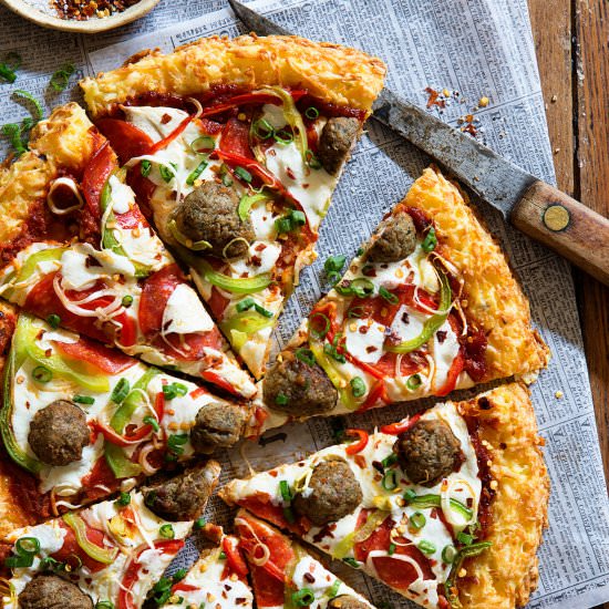 Meat Lover’s Hash Brown Pizza