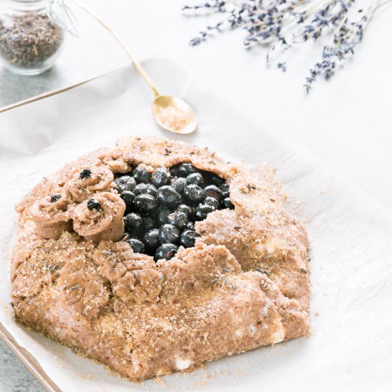 Blueberry Galette with Pecan Crust
