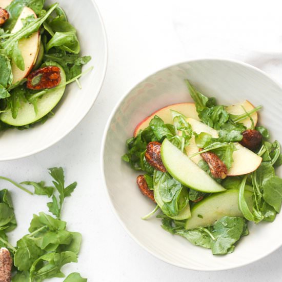 Arugula Salad with Apple and Pecan