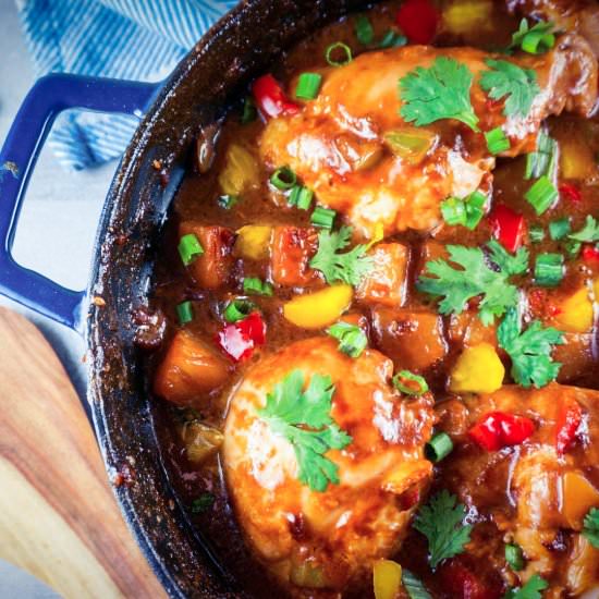 Chicken Peanut Skillet