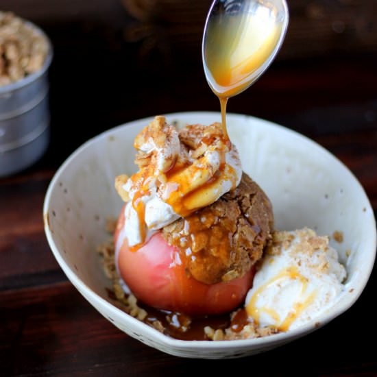 Stuff Apples + Whipped Cream