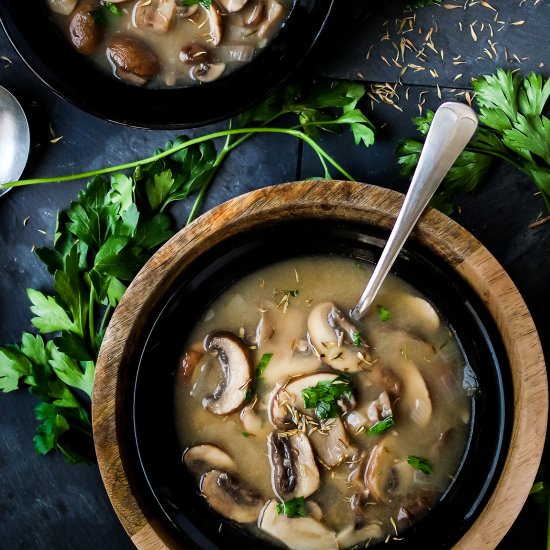 Hearty Portobello Mushroom Soup