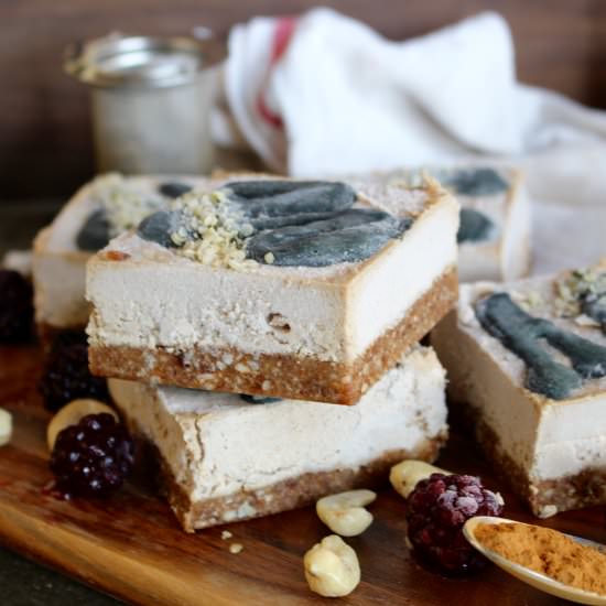 Vanilla Chai Cheesecake Slice