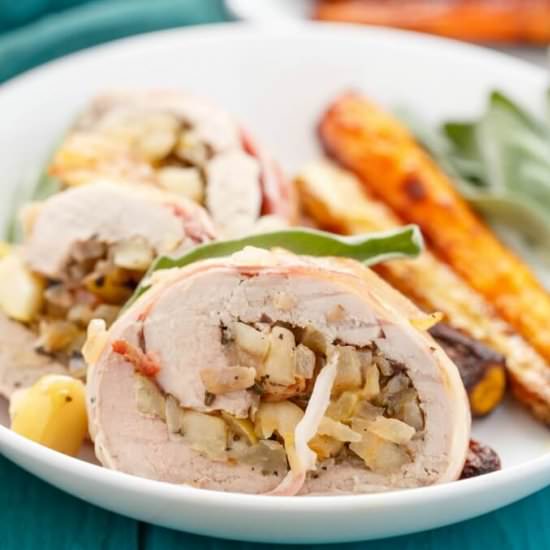 Apple Stuffed Pork Tenderloin