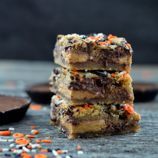 Candy Stuffed Cookie Bars