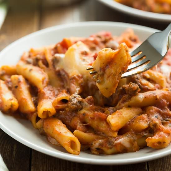 Slow Cooker Baked Ziti