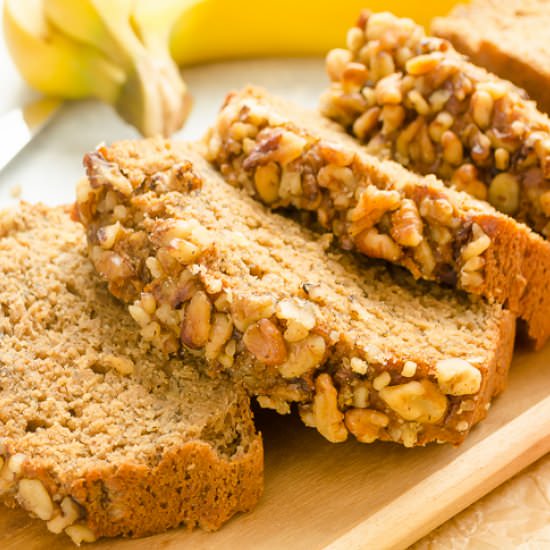 Perfect One Bowl Banana Nut Bread
