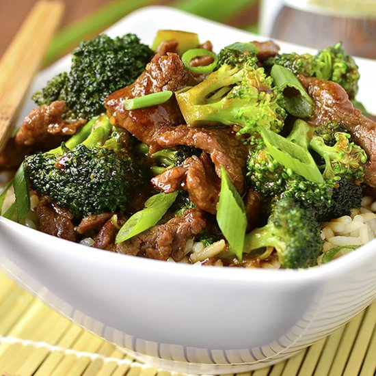 Lighter Broccoli Beef