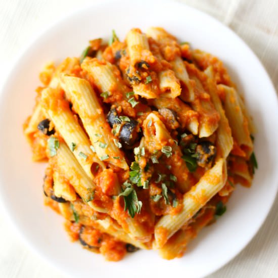 Creamy Autumn Pumpkin Pasta