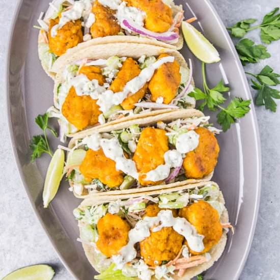 Crispy Buffalo Chicken Tacos