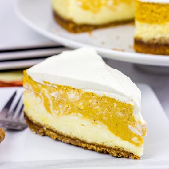 Pumpkin Swirl Cheesecake