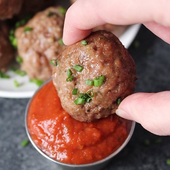 Easy Oven Baked Paleo Meatballs