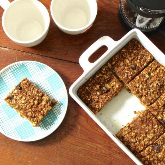 Pumpkin Oatmeal Breakfast Bars