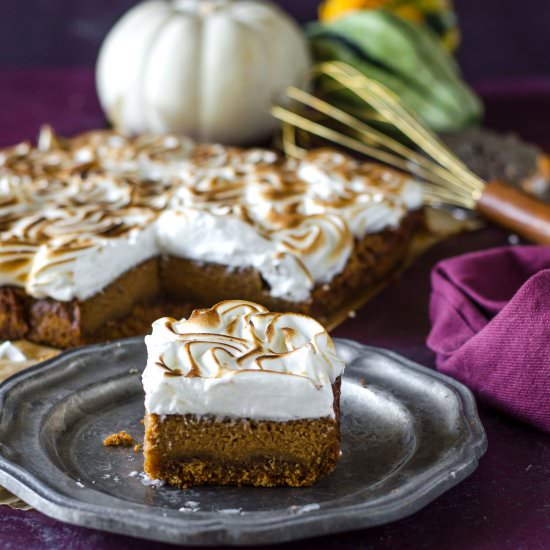 Apple Butter Pumpkin Pie Bars