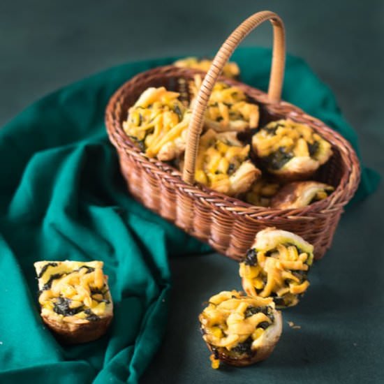 Cheese Spinach Corn Bites