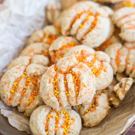 Maple Walnut Spritz Cookies
