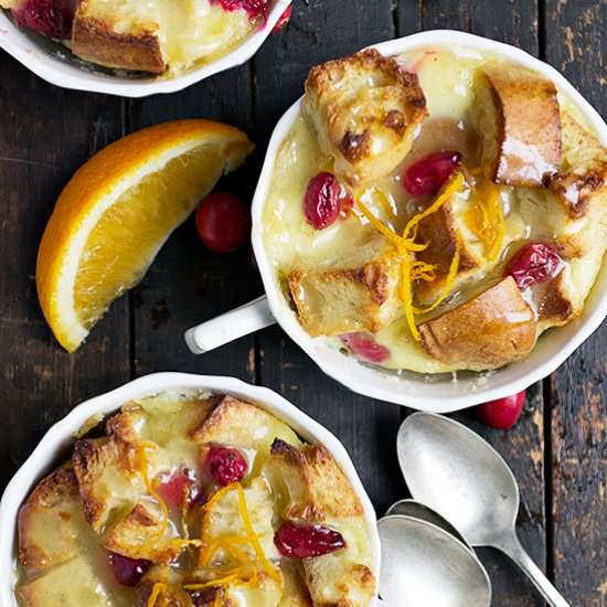 Cranberry Orange Bread Pudding