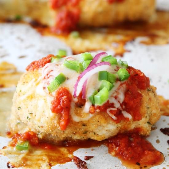 Pizza Stuffed Chicken Roll-Ups