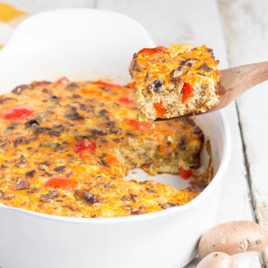 Cheesy Chorizo Breakfast Casserole
