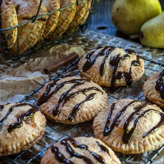 Pear Hand Pies with Dark Chocolate