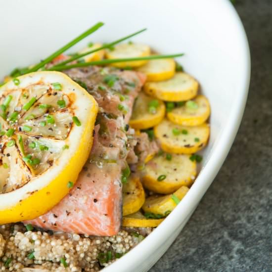 Grilled Salmon with Secret Sauce