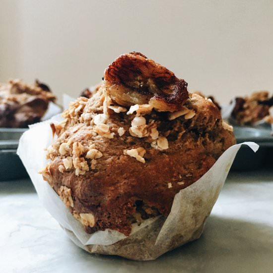 Caramelised Banana Muffins