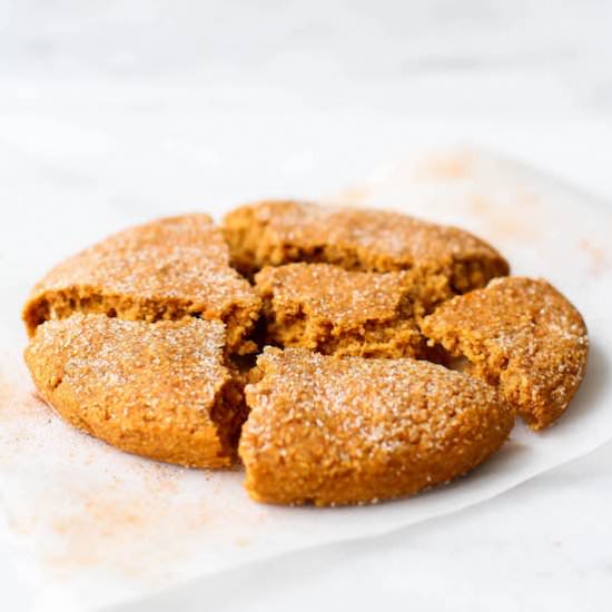 Soft Pumpkin Snickerdoodle Cookie