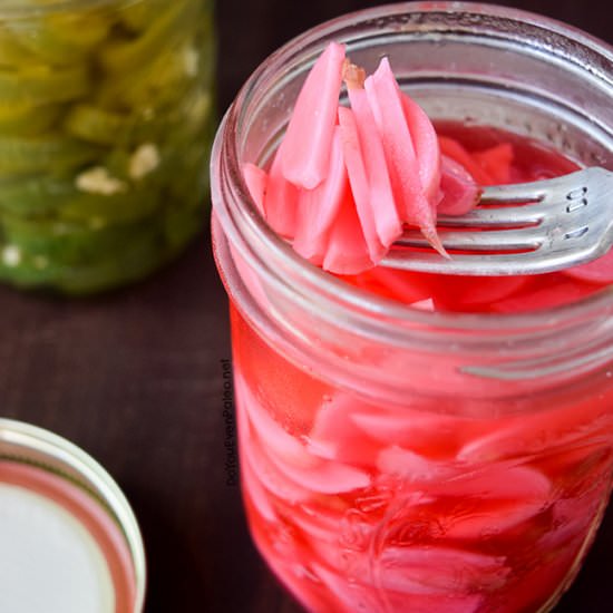 Garlicky Quick-Pickled Radishes