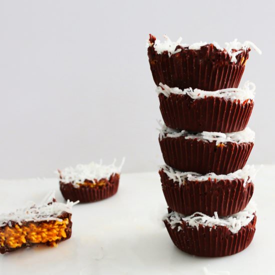 CRUNCHY COCONUT-PUMPKIN BUTTER CUPS