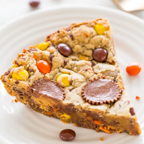 Loaded Peanut Butter Cookie Pie