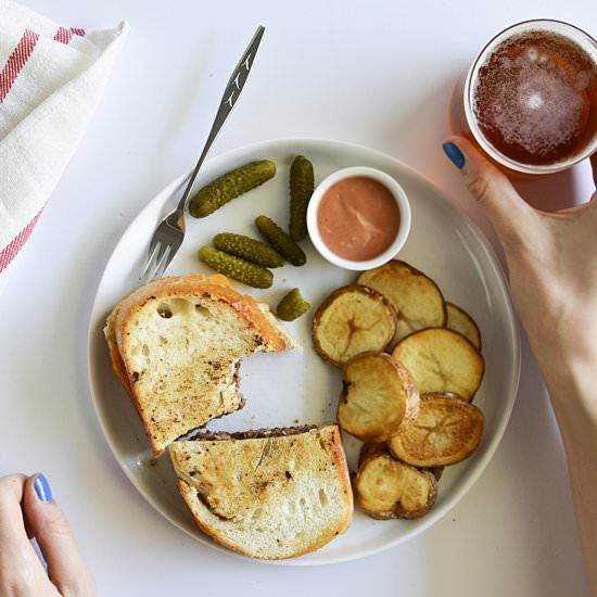 Easy patty melts