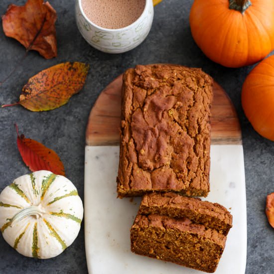 Vegan Pumpkin Bread (gluten-free)