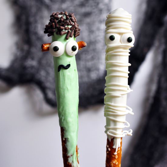 Spooky Pretzel Treats